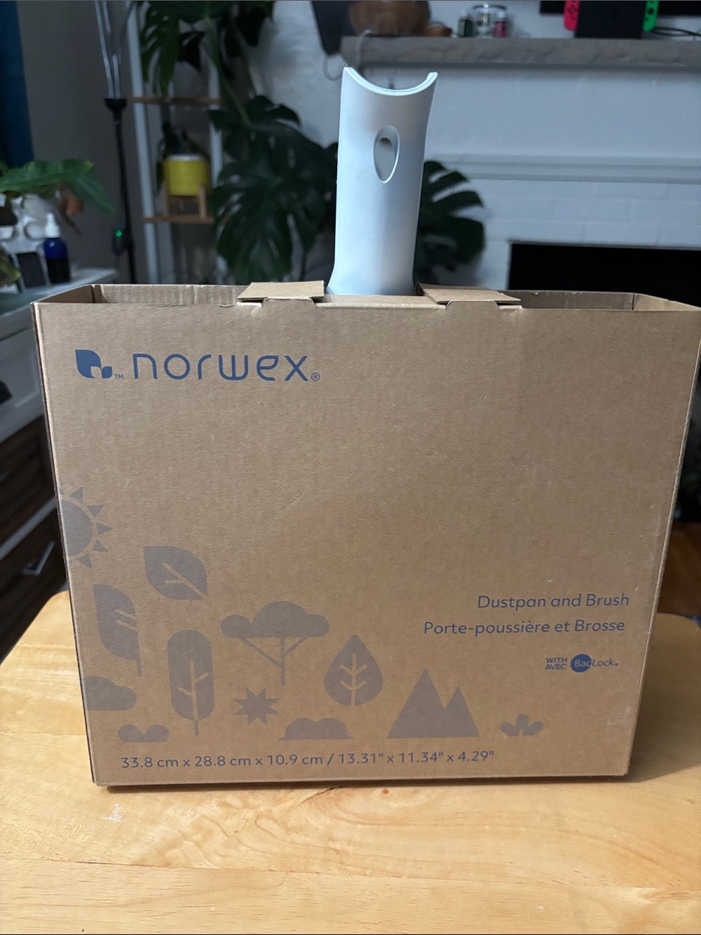 Norwex Dustpan and Brush Set - White